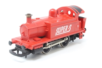 Class 101 0-4-0T "Super S" in red - split from R597 Super Sound train set