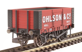 6 plank open wagon "Ohlson and Co, Hull" - 47