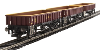 MHA 'Coalfish' ballast wagons in EWS maroon - pack of three - 394288, 394289, 394290