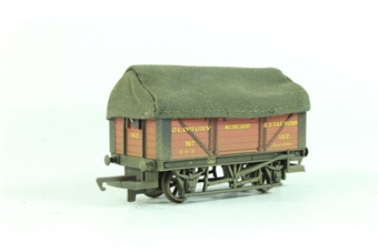 7-plank wagon with sheet rail and cover - 'Chance & Hunt' 162 (weathered)