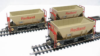 Procor hopper wagons "Redland" (weathered) - Pack of 3