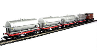Wagons - 4 x 20 ton ICI methanol tankers (differently numbered) & 1 x BR 20 ton brake van - Pack of 5