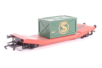 Eddie Stobart Lowmac in red with EPS crate 201. Special edition of 500 (for Eddie Stobart) from 2005
