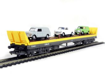 Carflat car transporter B748721 with 3 Skaleautos Mini vans