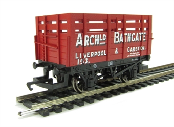 5-Plank open wagon with coke rails - Archibald Bathgate of Liverpool & Garston - 153