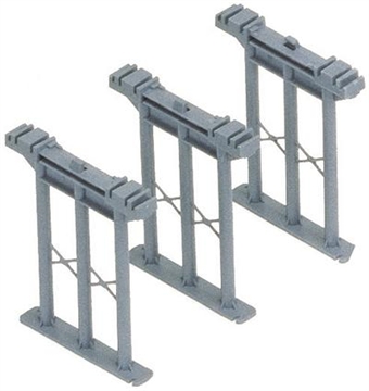 High level track supporting piers - pack of three