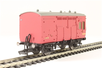Horse box 42489 in LMS maroon