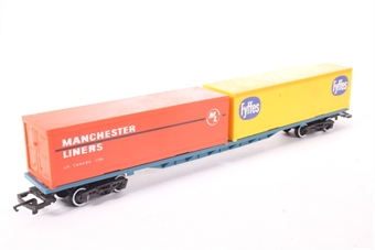 Freightliner Wagon - 2 30ft Containers - Fyffes & Manchester Lines 
