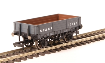 3-plank open wagon in South Eastern and Chatham Railway grey - 10756