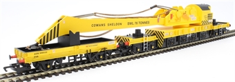 76 ton Cowans and Sheldon breakdown crane ADRC96200 in BR engineers yellow