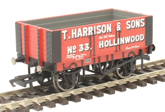 6 plank open wagon "T.Harrison & Sons, Hollinwood" No. 33