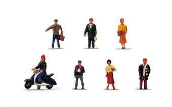 City people - pack of seven figures with scooter