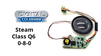 TTS digital sound decoder - NER Class Q6 steam locomotive - Cancelled from production