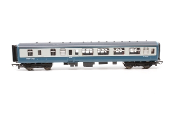 Mk2 BSK Brake Second Corridor in BR blue & grey - M14052 - chromed window frames
