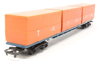 60ft Flat Car With Three 20ft CTI Containers (Canada) 