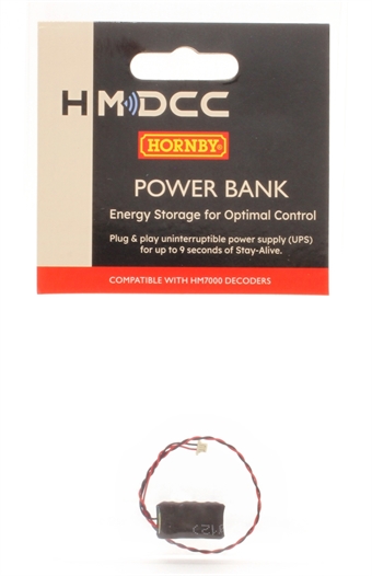 HM7070 Power bank - plug & play 'Stay Alive' capacitor for use with Hornby HM7000 decoders