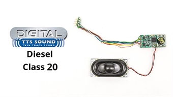 TTS DCC Sound Decoder with 8 pin plug - Class 20 diesel