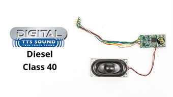 TTS DCC Sound Decoder with 8 pin plug - Class 40 diesel