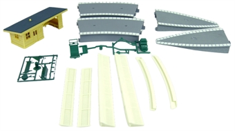 Building Accessories Pack 3. Contains 1 x R510, 2 x R464, 2x R463, 1 x R513 for TrakMat Expansion