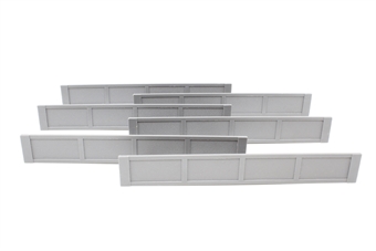 Elevated track side walls - set of 6