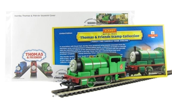 Percy the Saddle Tank Engine - British Stamp Collection. Limited Edition of 1000 (Thomas the Tank range)