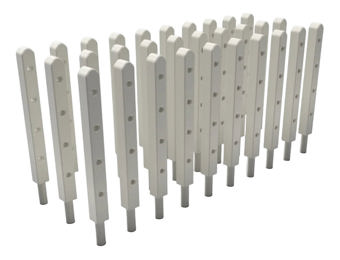 O Gauge Wire Fence Posts (Pack of 30) - Unpainted