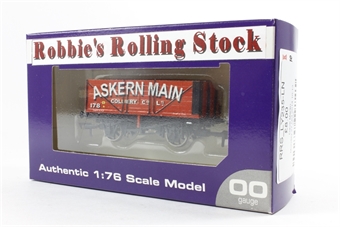 7-plank open wagon in 'Askern Main Colliery' livery - exclusive to Robbie's Rolling Stock