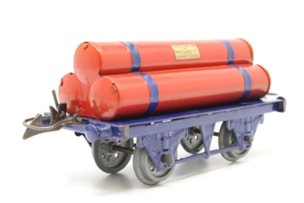 Gas cylinder wagon - red tanks - blue chasis