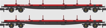 Borail BRA Rail carrier twin pack in BR Railfreight red