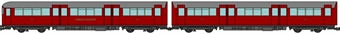 1938 stock 3-car add-on pack in London Transport Maroon livery (matches 4-car sets 401A and 401B)