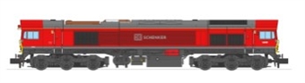 Class 59/2 59201 in DB schenker red
