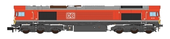 Class 66 66128 in DB Cargo UK red with BMAC-2 lights - Digital Sound Fitted