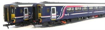 Class 156 2-car DMU 156453 in First 'Barbie' Livery