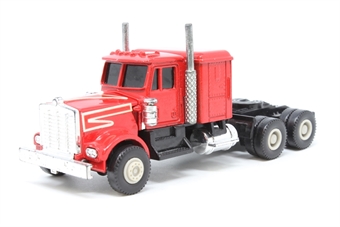 American style truck cab in red