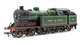 Highly Detail Glossy Weathered Robinson A5 (GCR Class 9N) 4-6-2 Tank Locomotive in GCR Great Central Green No.373