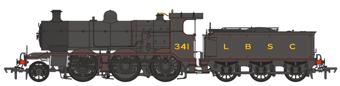 LB&SCR K Class 2-6-0 LBSC Black No.346 Unlined Steam Locomotive
