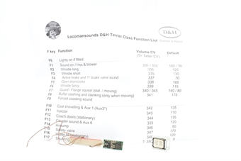 6-pin sound decoder - 21.2 x 9.1 x 3.4mm