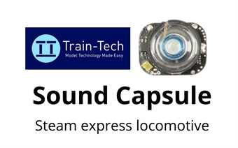 Sound capsule - battery powered - express steam locomotive