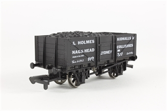 5-Plank Wagon in Dark Grey liveried for 'S.Holmes Kidnalls & Nags Head' - Limited Edition