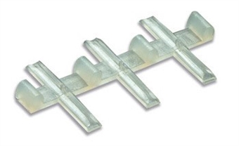 Insulated rail joiners/fishplates (for OO, HO & O gauge code 100/124 rails incl. Hornby, Peco & Peco Streamline) - Pack of 12