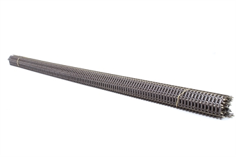 Box of 25 1 yard (91.5cm) length of Code 75 Wooden-sleeper nickel silver flexible track