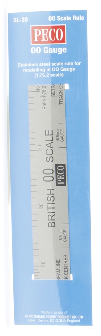 Scale Ruler with OO scale measurements