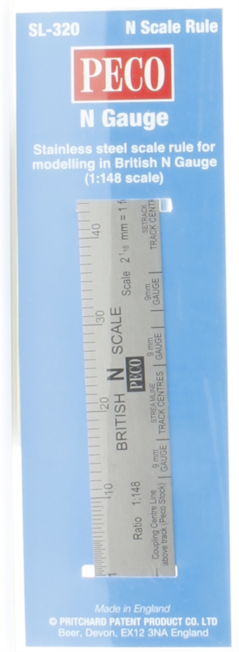 Scale Ruler with N scale measurements