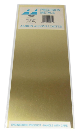 Brass Sheet 0.006 x 4 x 10" (x2)