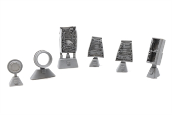 Wheel wells & exhaust nozzle detailing parts for Meng DS-006 (Convair F-106 Delta Dart)