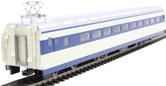 Shinkansen 0 series single powered coach add-on pack in Japanese National Railways white and blue