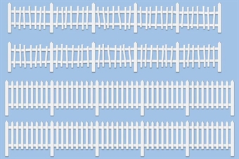 Rustic and picket fencing - plastic kit