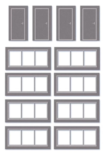 Doors & Windows Detail Pack (8 windows, 4 doors per pack)
