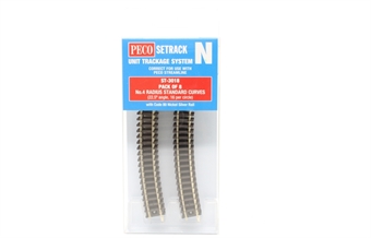 ST-18 fourth radius standard curve - pack of eight