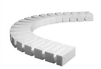 Foam Riser For Elevated Track - 0.5" High - 2.5" Wide - Pack Of 4